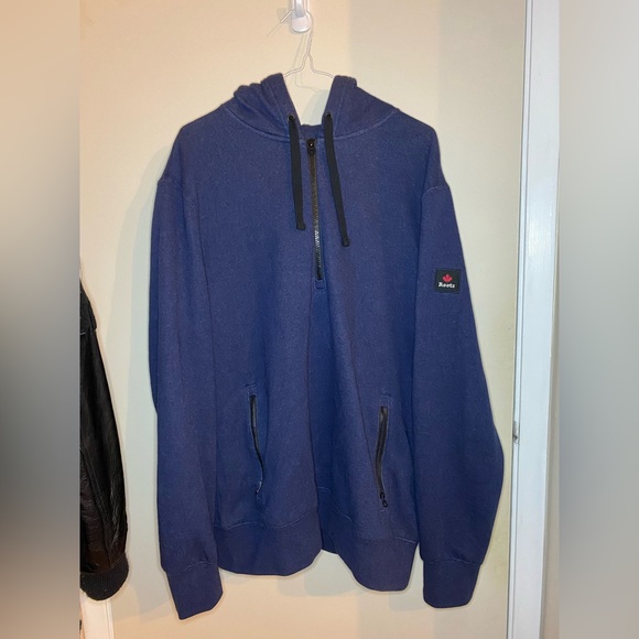 Roots 1/4 Zip Hoodie - US M - Picture 1 of 3